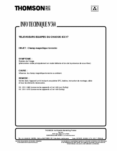 thomson ch-icc17 schema  - documentation